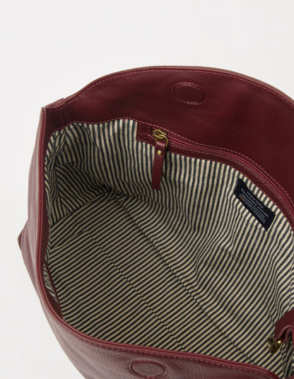 O MY BAG - Sienna Dark Cherry Soft Grain Leather - WERTE FREUNDE