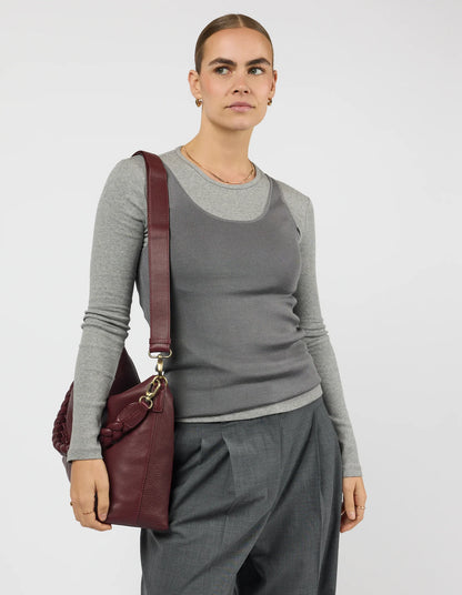 O MY BAG - Sienna Dark Cherry Soft Grain Leather - WERTE FREUNDE