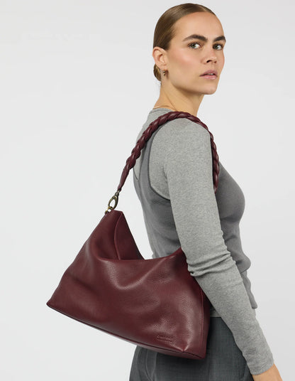 O MY BAG - Sienna Dark Cherry Soft Grain Leather - WERTE FREUNDE