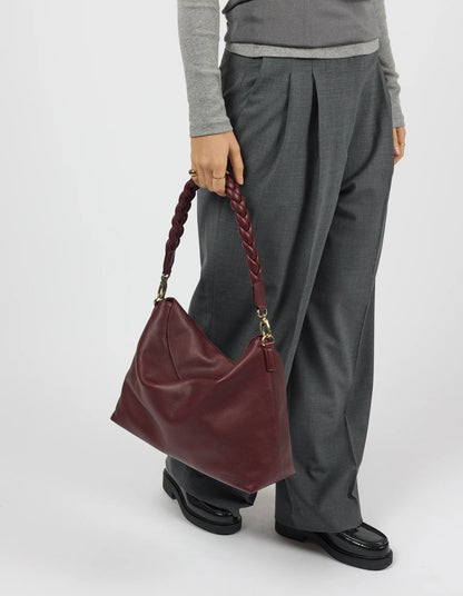 O MY BAG - Sienna Dark Cherry Soft Grain Leather - WERTE FREUNDE