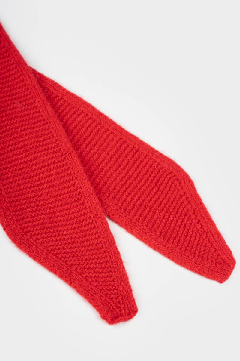 Rifo - Dina Cashmere Skinny Scarf Red Papavero