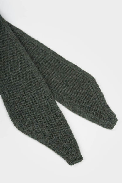Rifo - Dina Cashmere Skinny Scarf Green Foresta