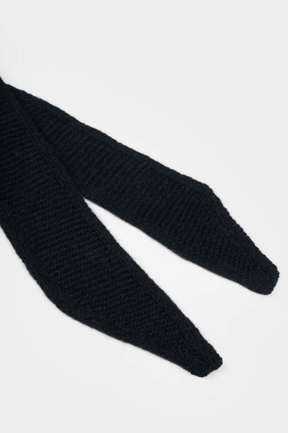 Rifo - Dina Cashmere Skinny Scarf Black Ardesia