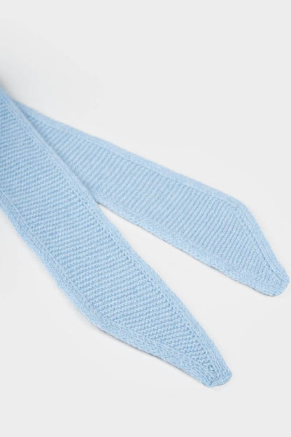 Rifo - Dina Cashmere Skinny Scarf Dusty Blue