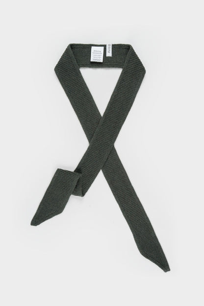 Rifo - Dina Cashmere Skinny Scarf Green Foresta