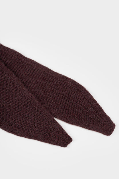 Rifo - Dina Cashmere Skinny Scarf Brown Caffè