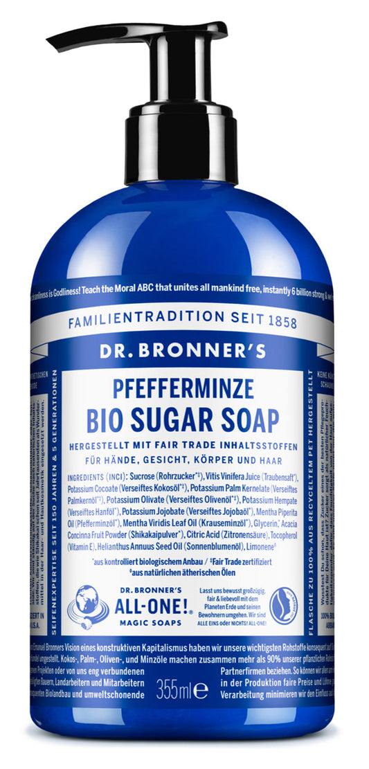 Dr. Bronner´s - Bio Sugar Soap Pfefferminze 355 ml