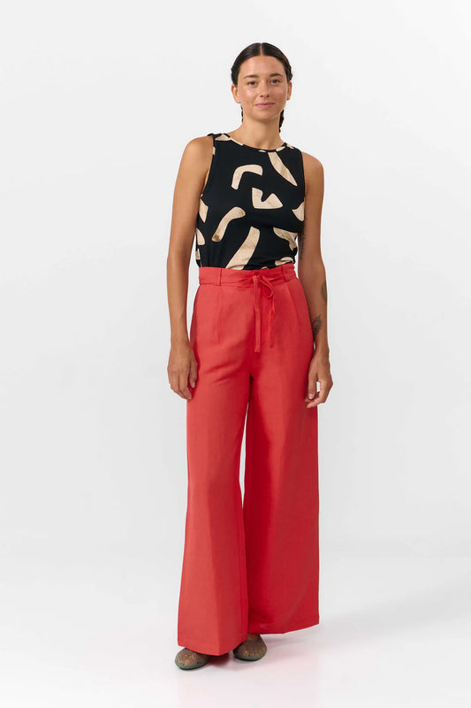 Suite 13 - RAMALA PANTS RED - WERTE FREUNDE