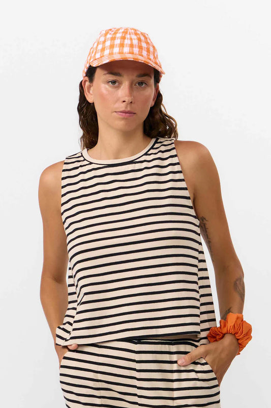 Suite 13 - SIL TOP STRIPES BLACK - WERTE FREUNDE