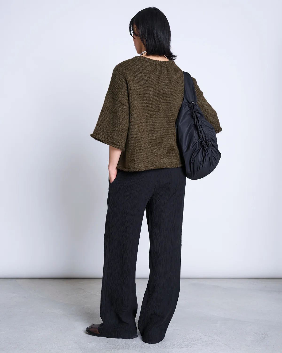 JAN N JUNE - VAIL ALPACA KNIT T-SHIRT rosemary