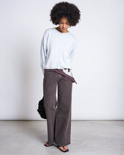 JAN N JUNE - TACNA WIDE LEG LOWRISE JEANS mud
