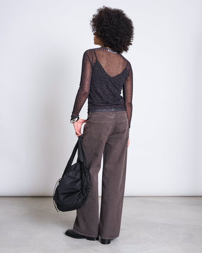 JAN N JUNE - TACNA WIDE LEG LOWRISE JEANS mud