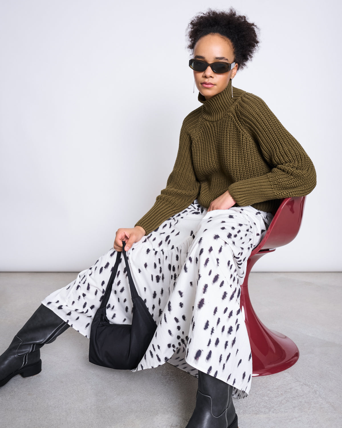 JAN N JUNE - OLA JUMPER woody olive