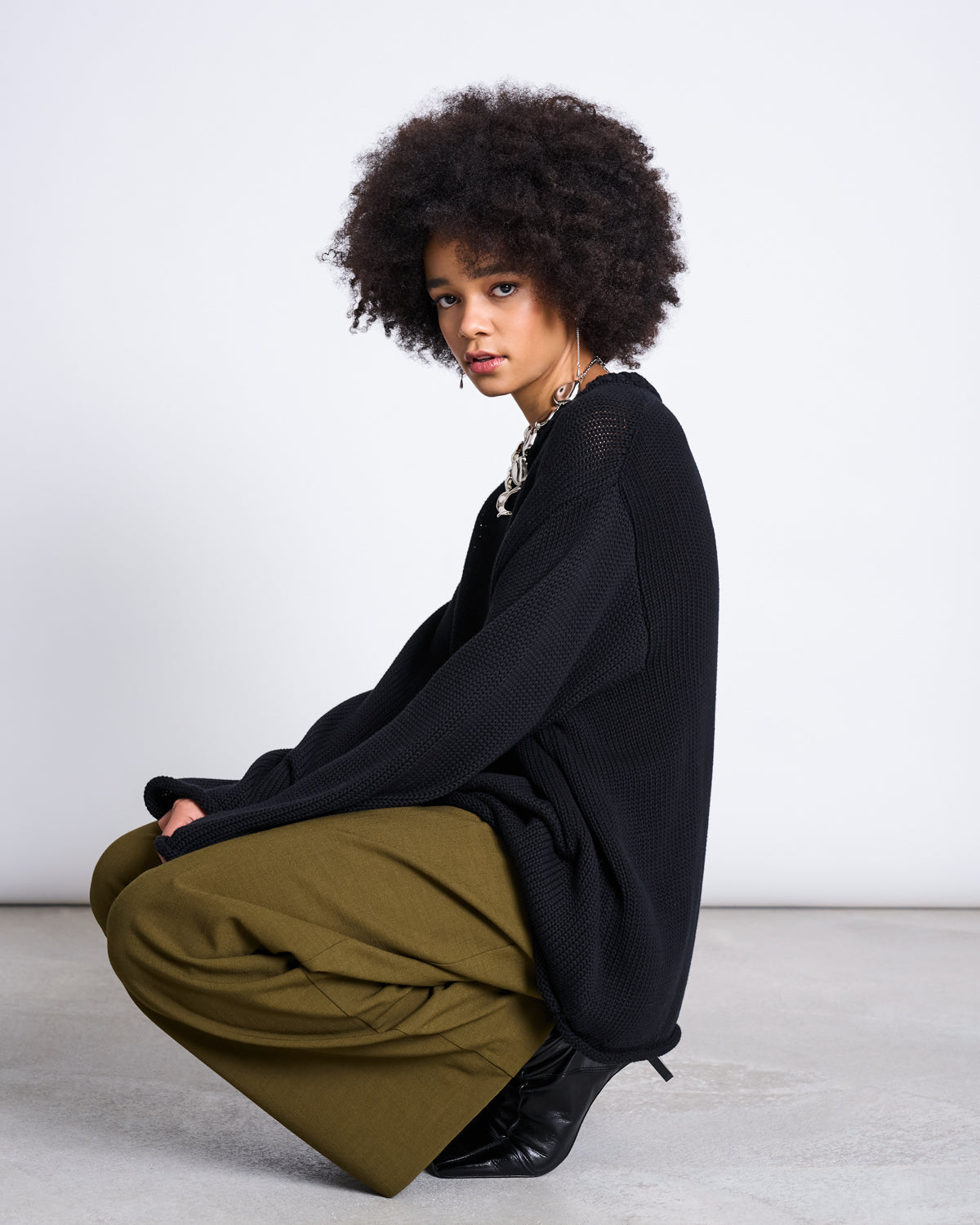 JAN N JUNE - NIVA PLEATED WIDE PANTS rosemary