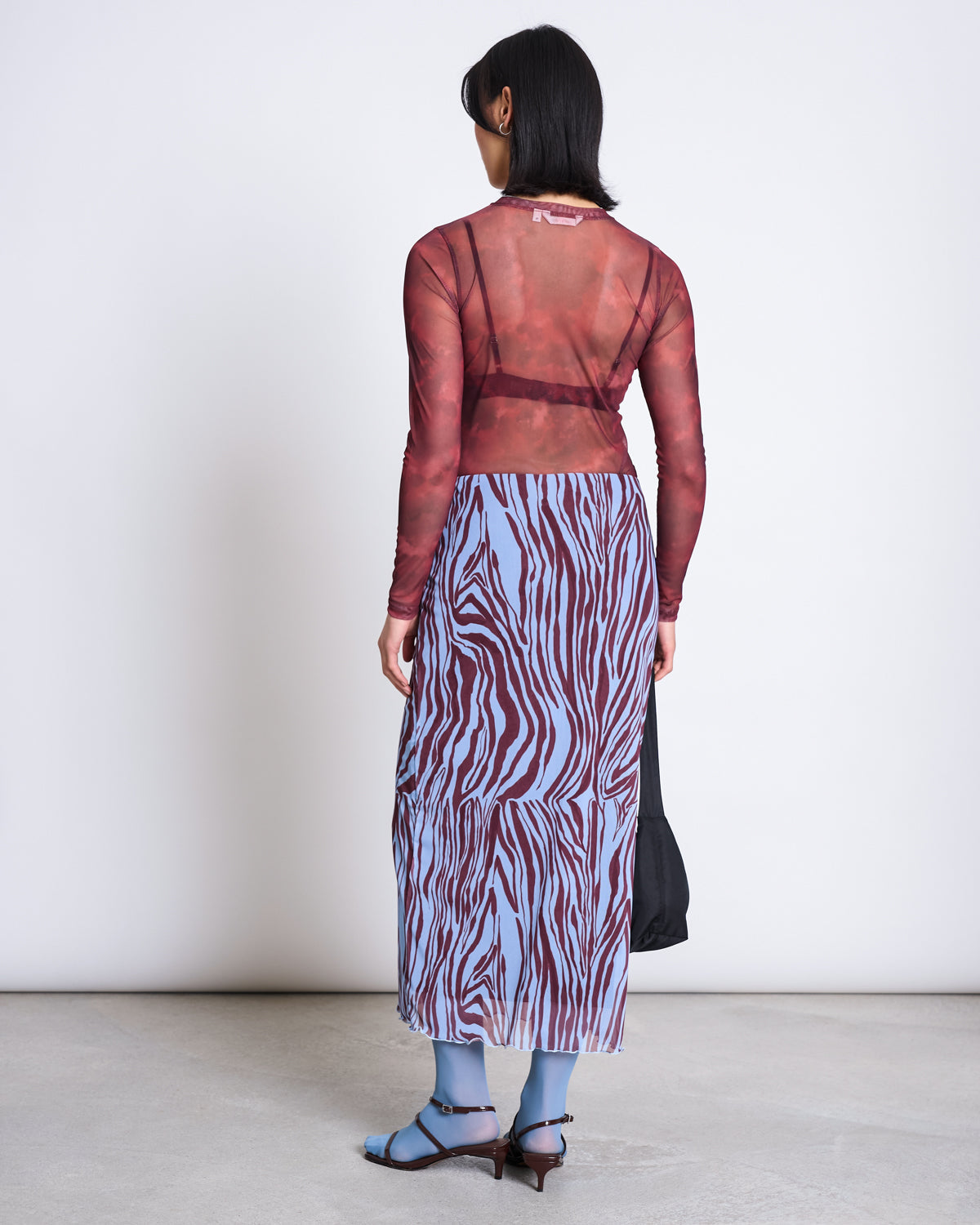 JAN N JUNE - DORA MESH LONGSLEEVE carmine curl