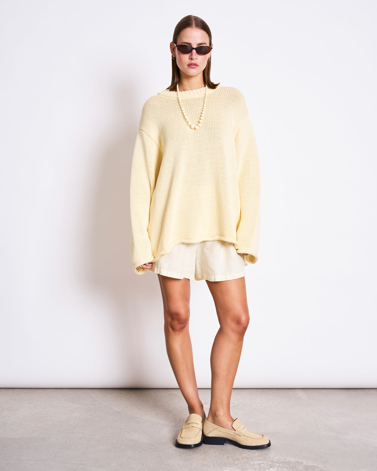 JAN N JUNE - SONA Jumper buttermilk - WERTE FREUNDE