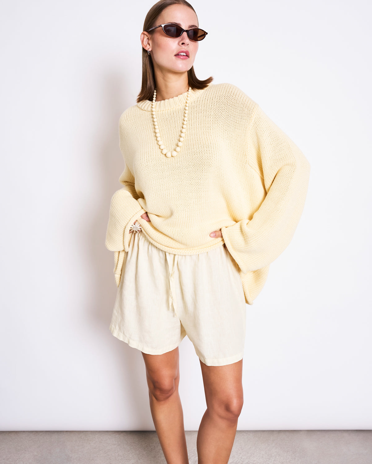 JAN N JUNE - SONA Jumper buttermilk - WERTE FREUNDE