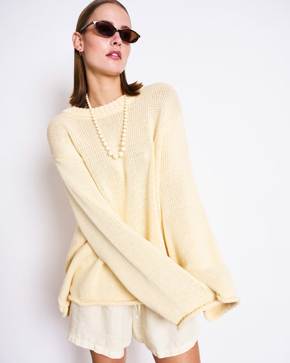 JAN N JUNE - SONA Jumper buttermilk - WERTE FREUNDE