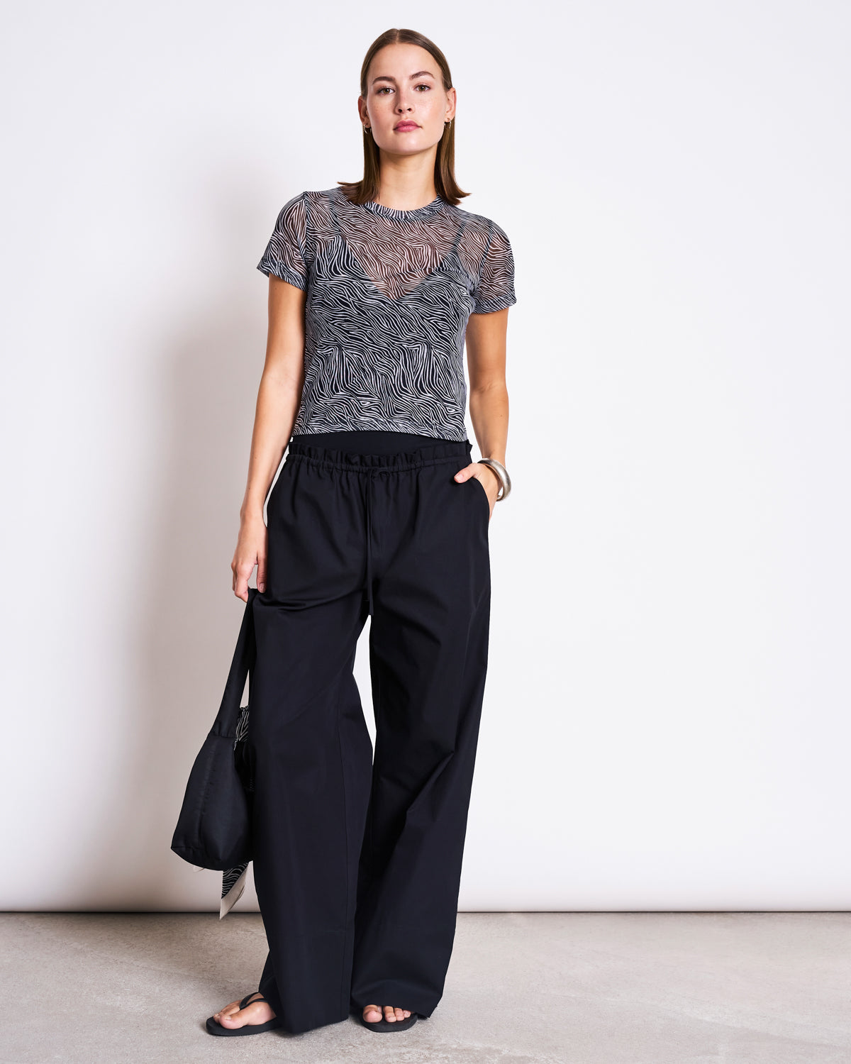 JAN N JUNE - EVIE Mesh T-Shirt zebra print - WERTE FREUNDE