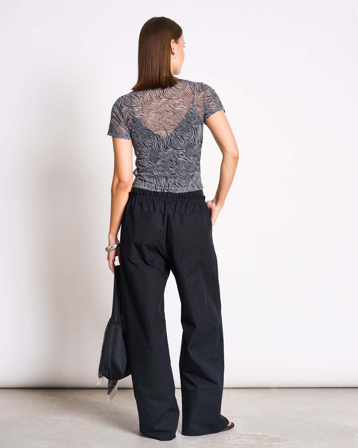 JAN N JUNE - EVIE Mesh T-Shirt zebra print - WERTE FREUNDE