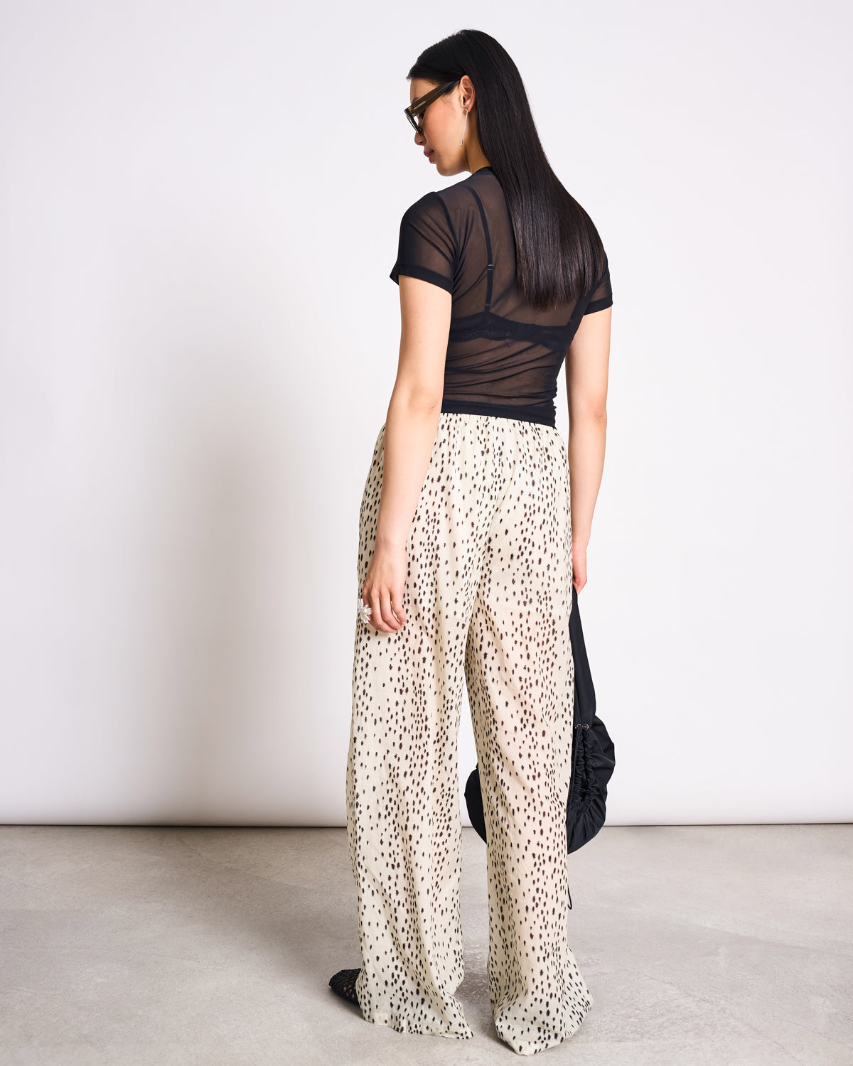 JAN N JUNE - ORIGAN Wide Cotton Pants dalmatian dots - WERTE FREUNDE