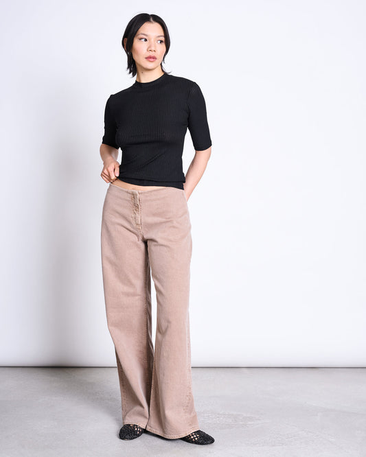 JAN N JUNE - NINA TENCEL™ LYOCELL RIB T-Shirt black