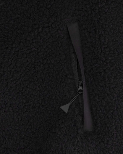 MAIUM - Teddy Zip-Off Cardigan Black - WERTE FREUNDE