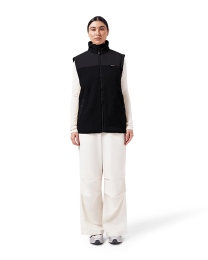 MAIUM - Teddy Zip-Off Cardigan Black - WERTE FREUNDE