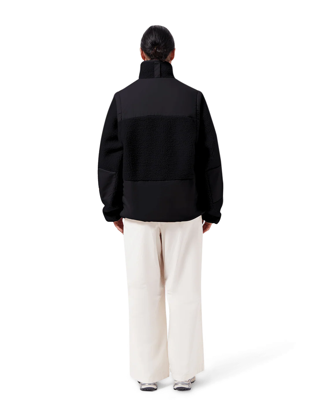 MAIUM - Teddy Zip-Off Cardigan Black - WERTE FREUNDE