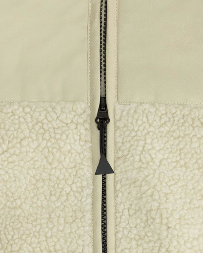 MAIUM - Teddy Zip-Off  Cardigan Off White - WERTE FREUNDE