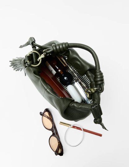 O MY BAG - Kiki Mini Soft Grain Leather Moss