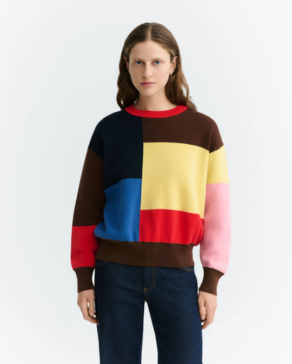 Thinking MU - PETRA KNITTED SWEATER MULTICOLOR