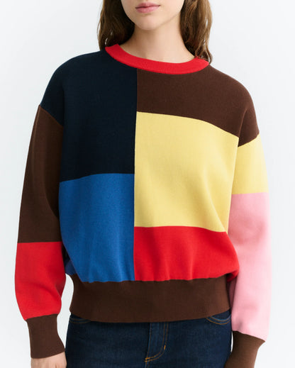 Thinking MU - PETRA KNITTED SWEATER MULTICOLOR