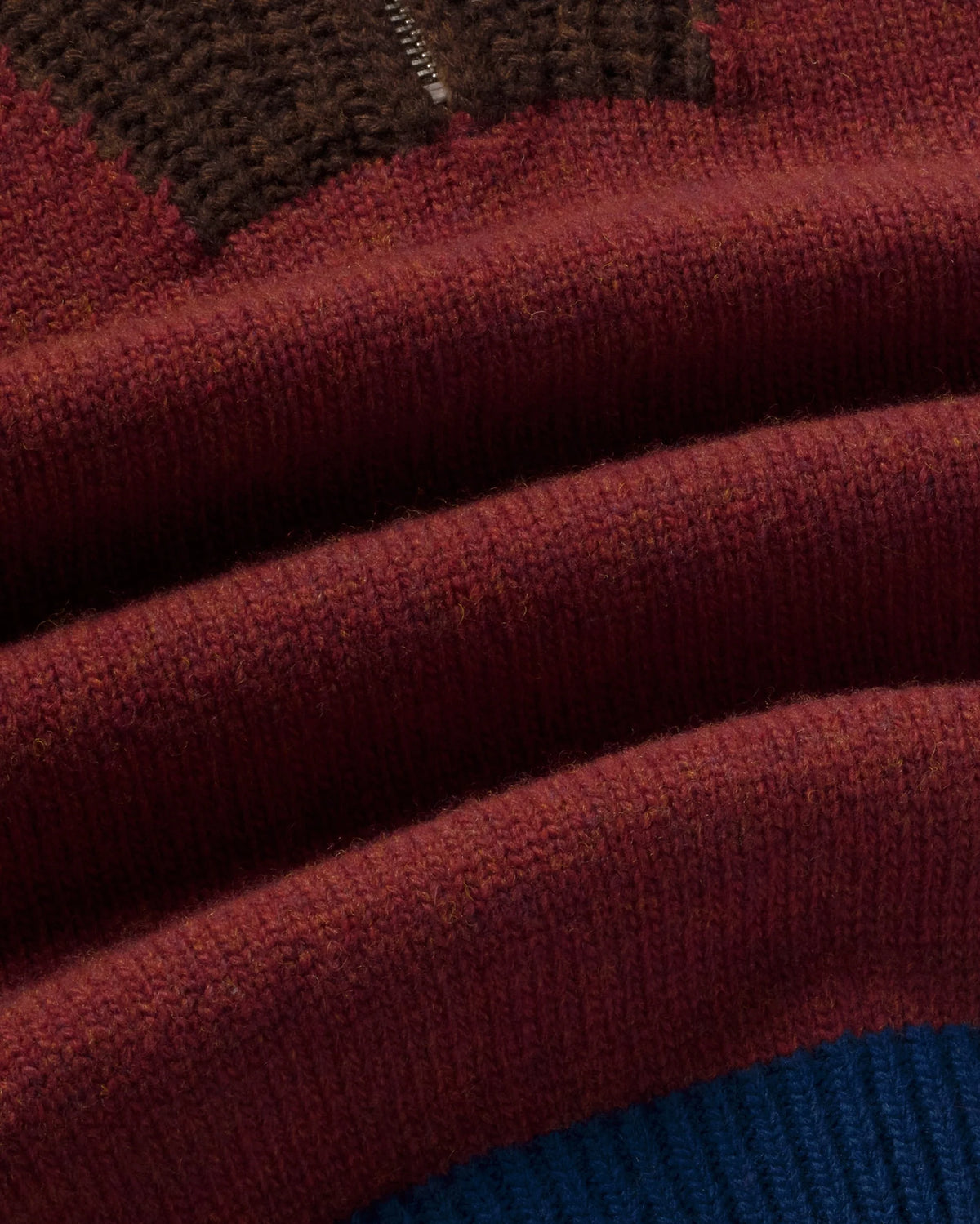 Thinking MU - TANIT KNITTED SWEATER BROWN BLOCK