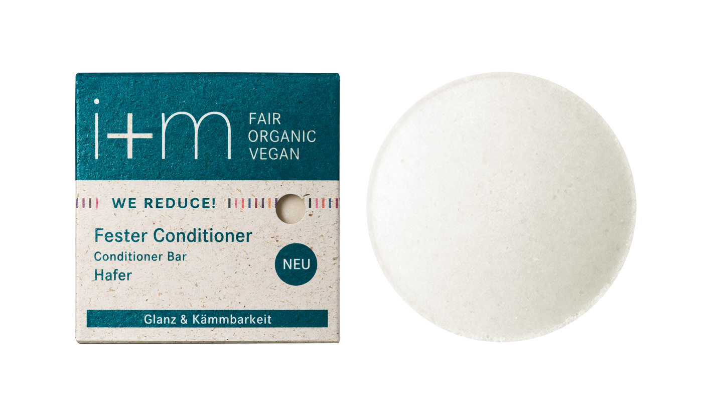 i+m - WE REDUCE! Fester Conditioner Hafer einzeln 50g - WERTE FREUNDE