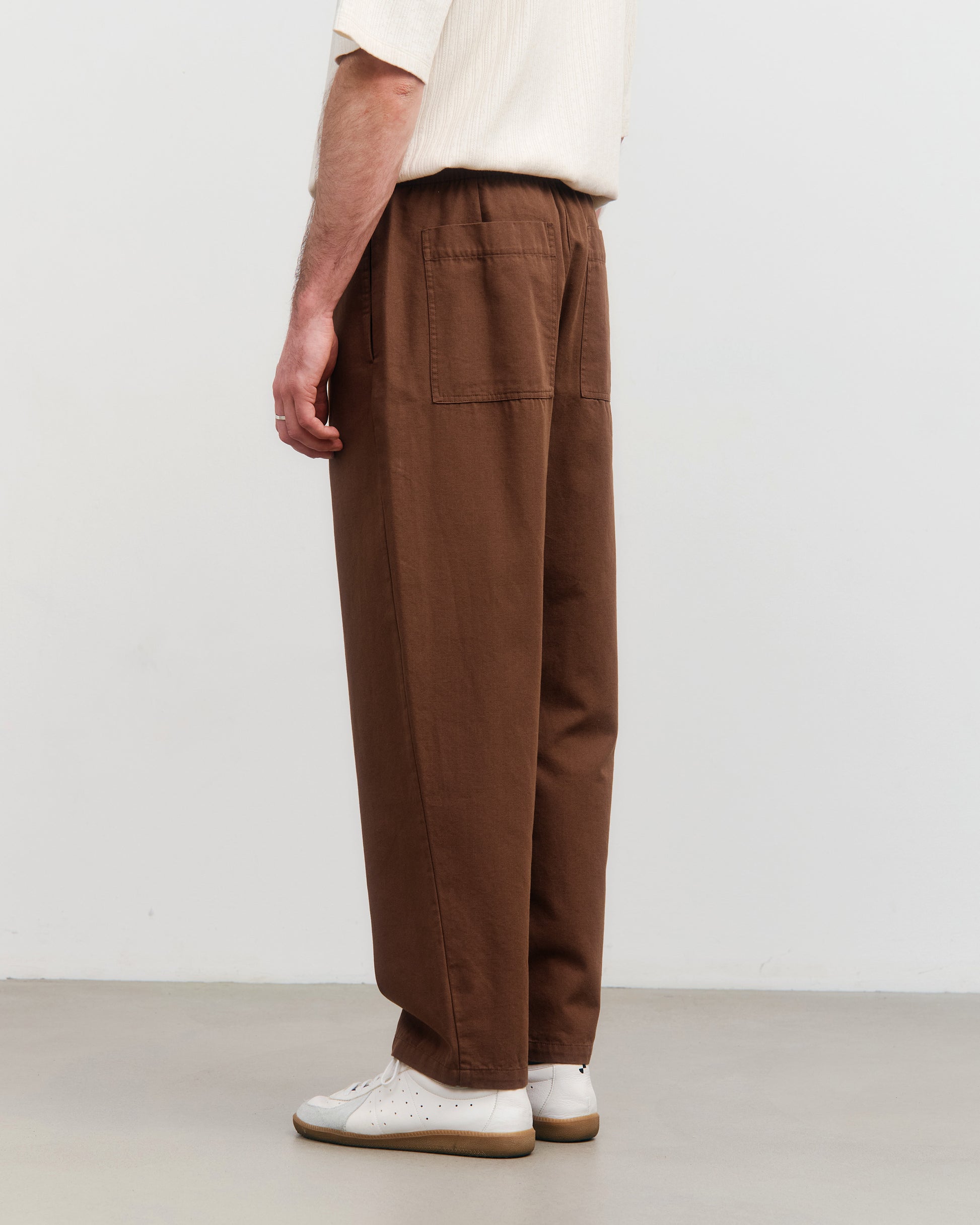 ROTHOLZ - Wide Pant Organic Cotton Hazel Brown - WERTE FREUNDE