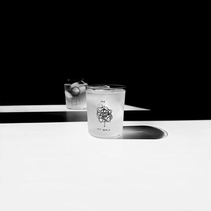 YAHYA STUDIO - Glass Large- Me And My Goals