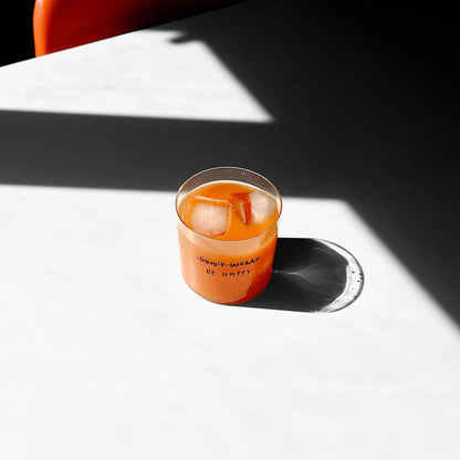 YAHYA STUDIO - Glass Medium- Don't worry Be happy