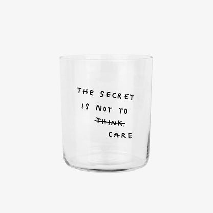 YAHYA STUDIO - Glass Large- The secret is not to care