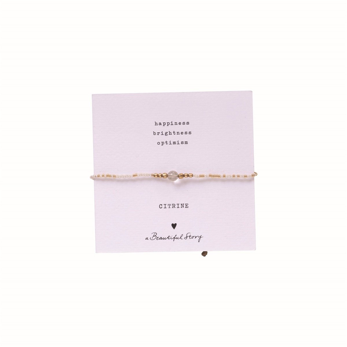 a beautiful story - Iris Card Citrine Bracelet GC - WERTE FREUNDE