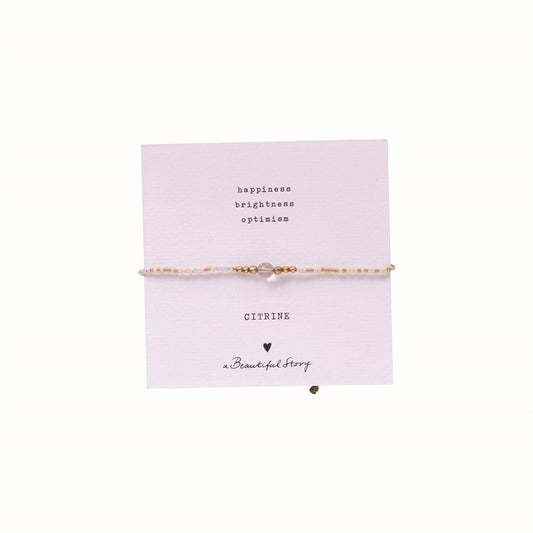 a beautiful story - Iris Card Citrine Bracelet GC - WERTE FREUNDE