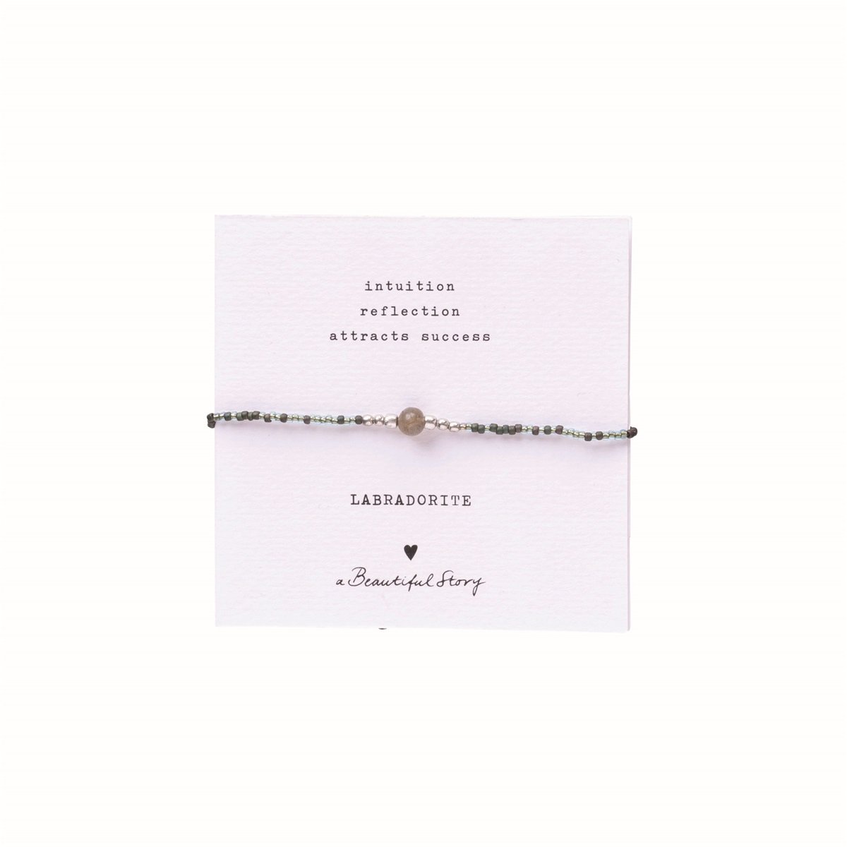 a beautiful story - Iris Card Labradorite Bracelet SC - WERTE FREUNDE