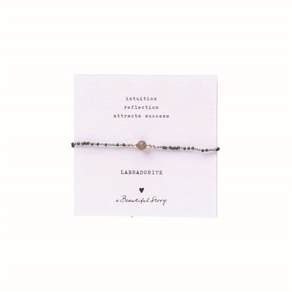 a beautiful story - Iris Card Labradorite Bracelet SC - WERTE FREUNDE