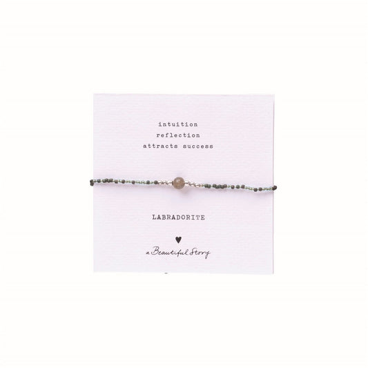 a beautiful story - Iris Card Labradorite Bracelet SC - WERTE FREUNDE