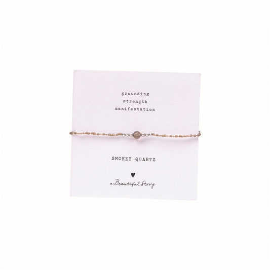a beautiful story - Iris Card Smokey Quartz Bracelet SC - WERTE FREUNDE