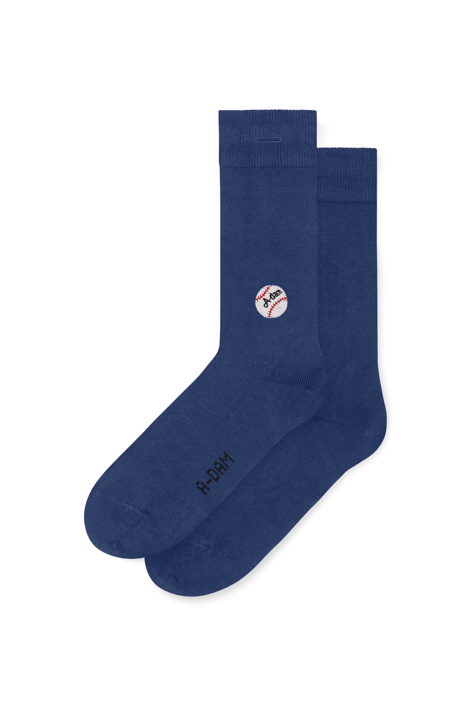 A-dam - Casual Socks Blue Baseball Flame - WERTE FREUNDE