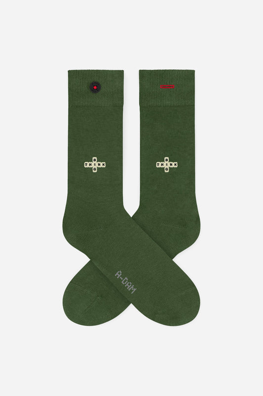 A-dam - Socks Green Think Big - WERTE FREUNDE