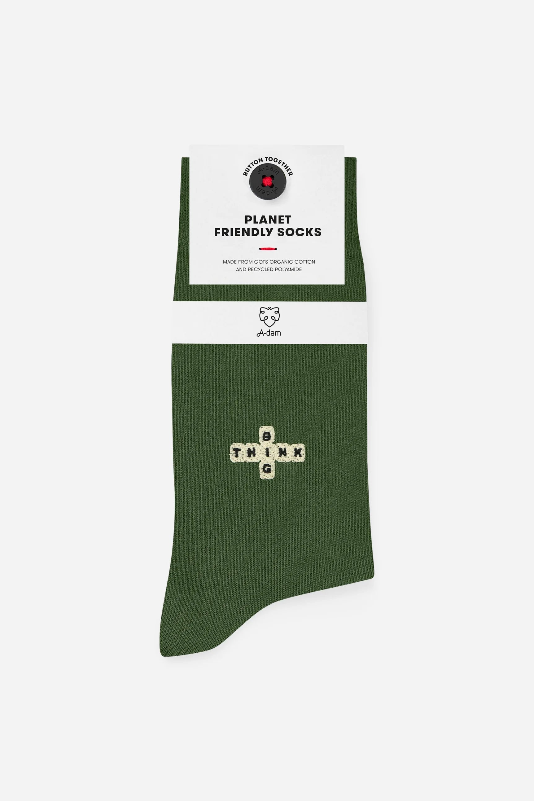 A-dam - Socks Green Think Big - WERTE FREUNDE