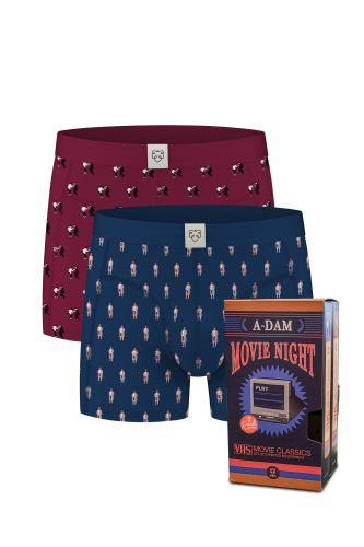 A-dam - Boxer Brief Video Tape Box Black Iris - WERTE FREUNDE