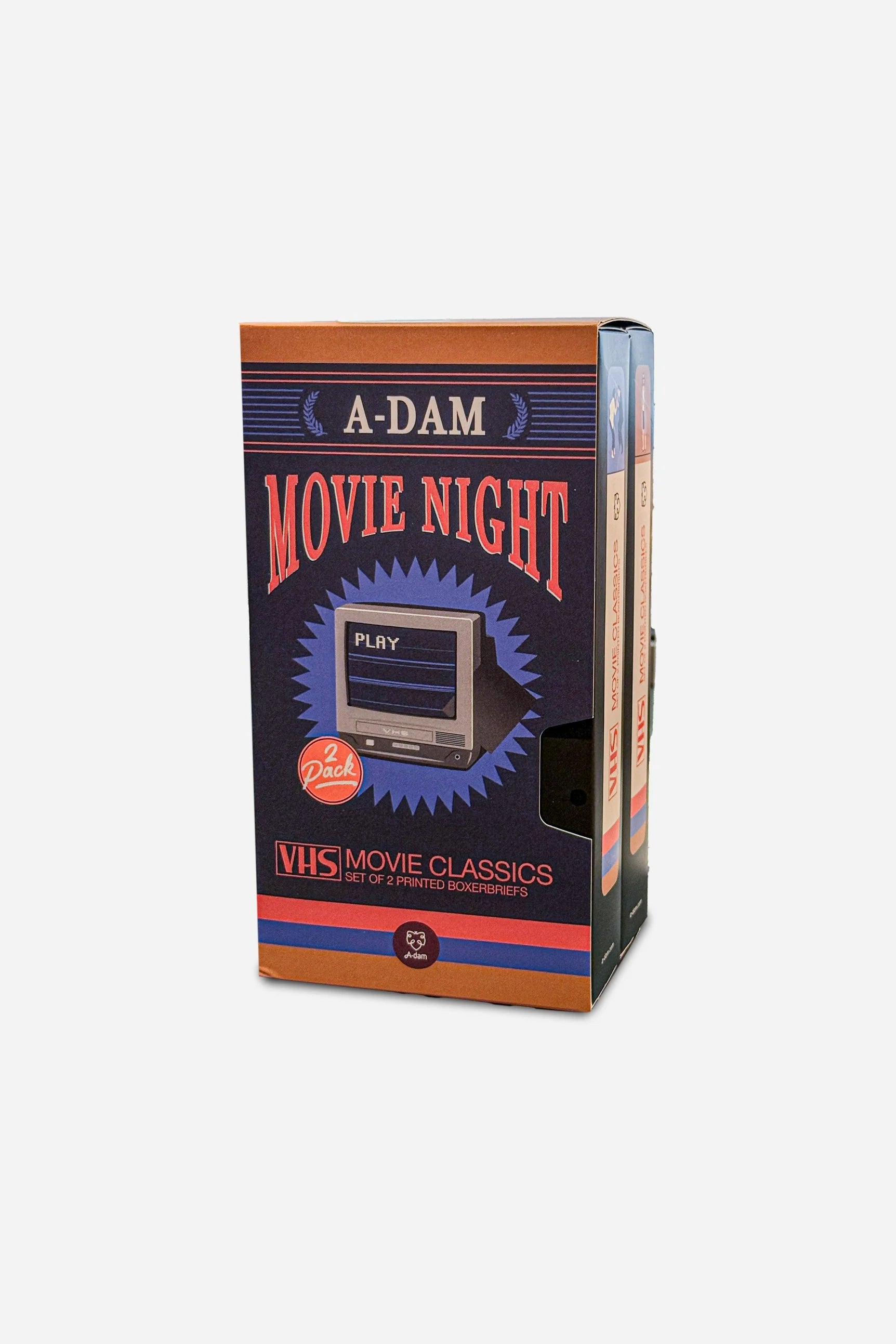 A-dam - Boxer Brief Video Tape Box Black Iris - WERTE FREUNDE